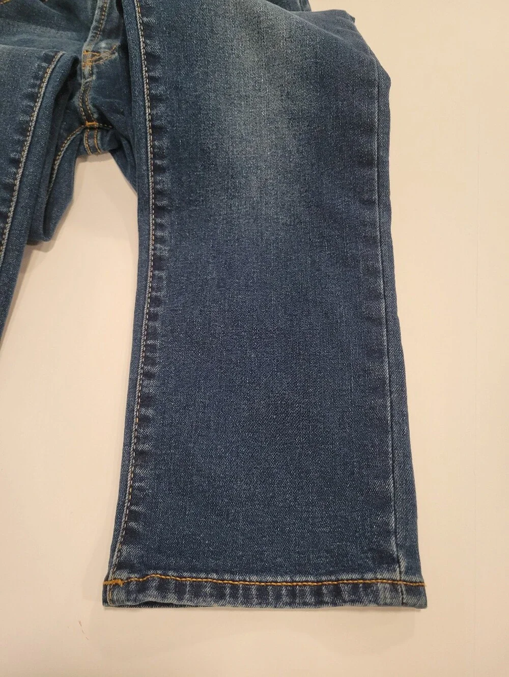 Gap Boys Denim Regular Stretch Straight Jeans Size 12 Adjustable Waistband